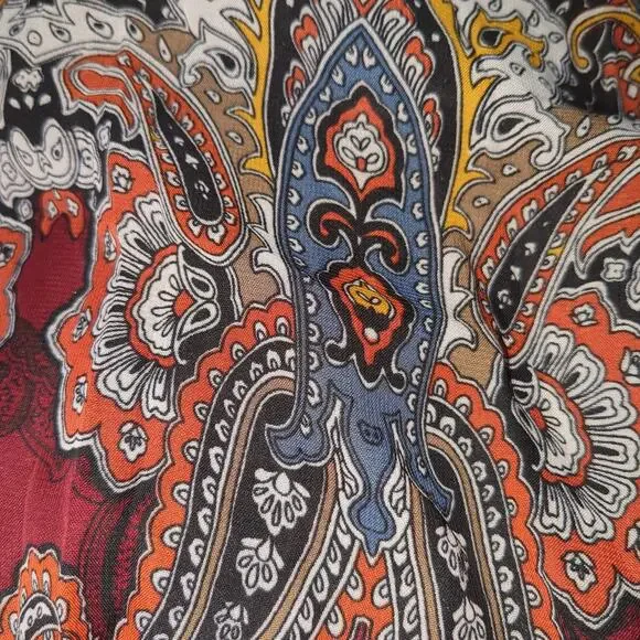 Small Signature Collection paisley boho chic ankle women's dress #4 - Picture 5 of 6